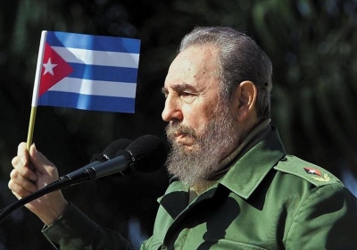 fidel bandera microfono