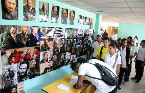 firma del libro de condolencias