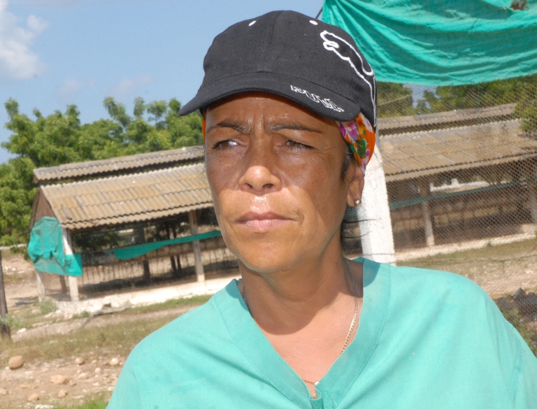 campesina destacada granja