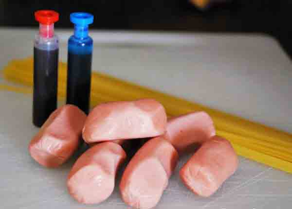 espaguetis de colores para niños 2