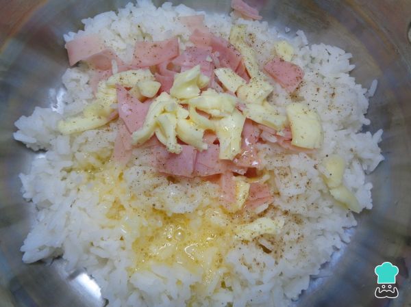 Croquetas de arroz con jamón y queso 4