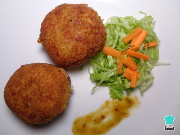 Croquetas de arroz con jamón y queso 7