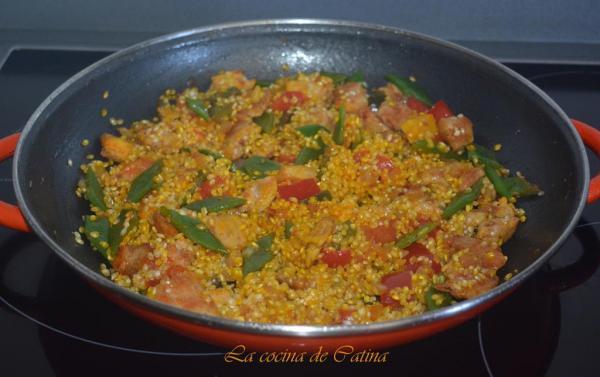paella de pollo con habichuela 3