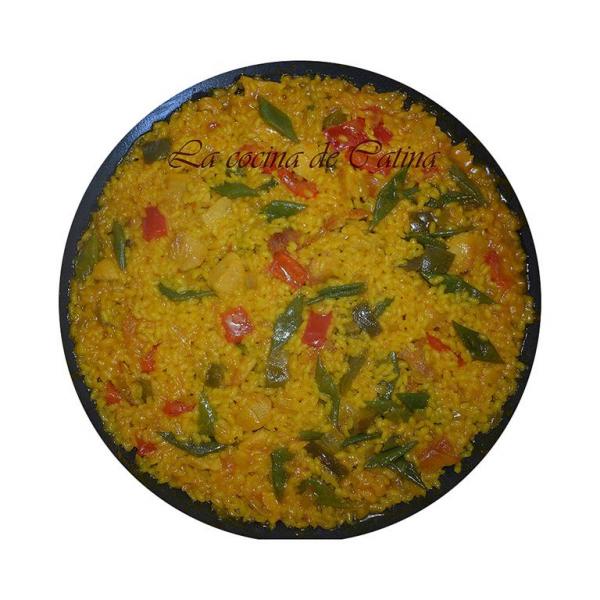 paella de pollo con habichuela 5