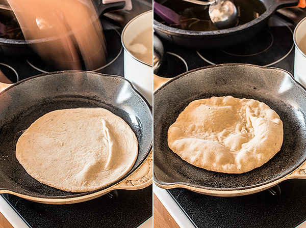 pan de ajo en sarten 6