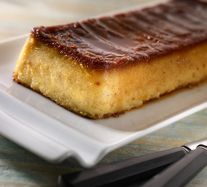 pudín con leche de coco