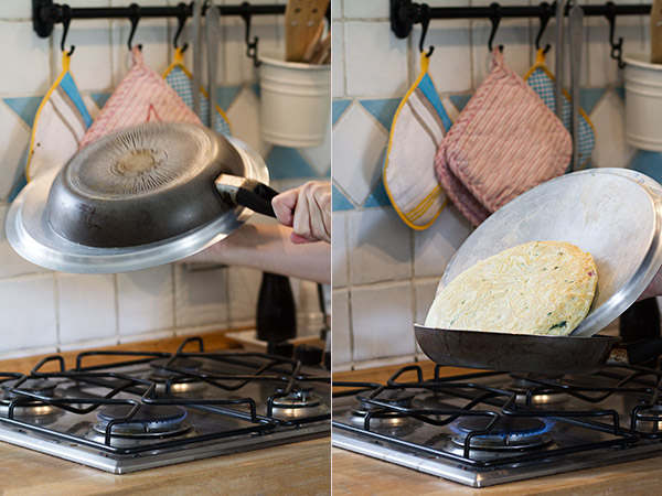 Tortilla de espaguetis 8