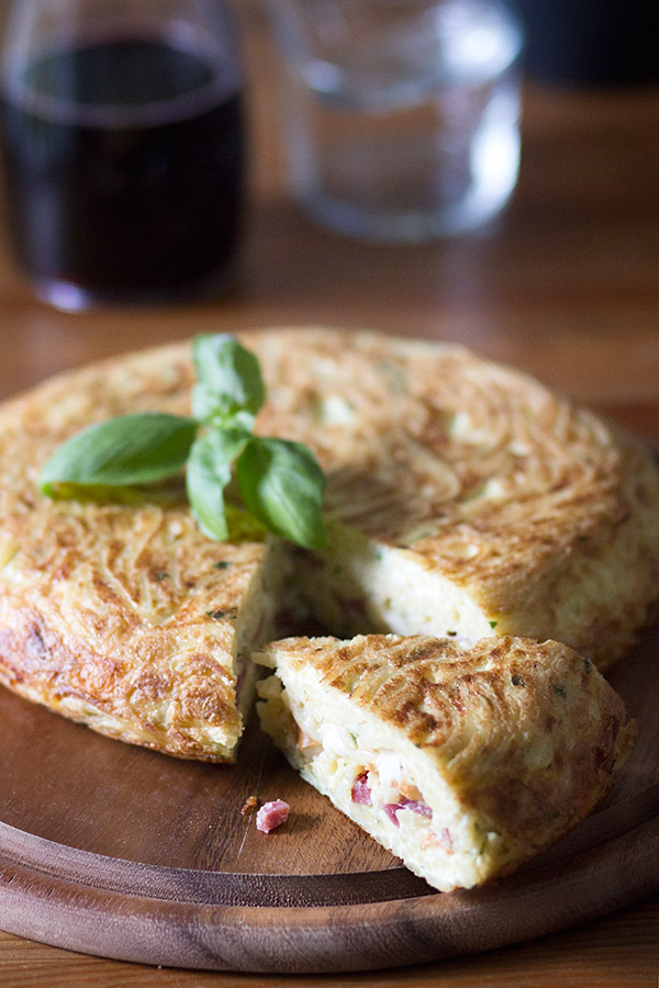 Tortilla de espaguetis 9