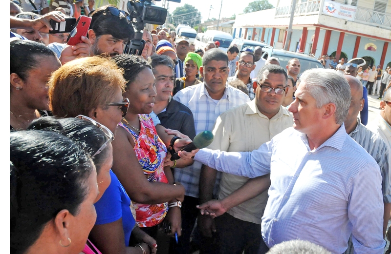 Diaz Canel en Guantánamo a