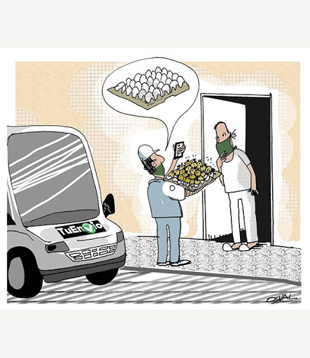 Te envio caricatura de Osval
