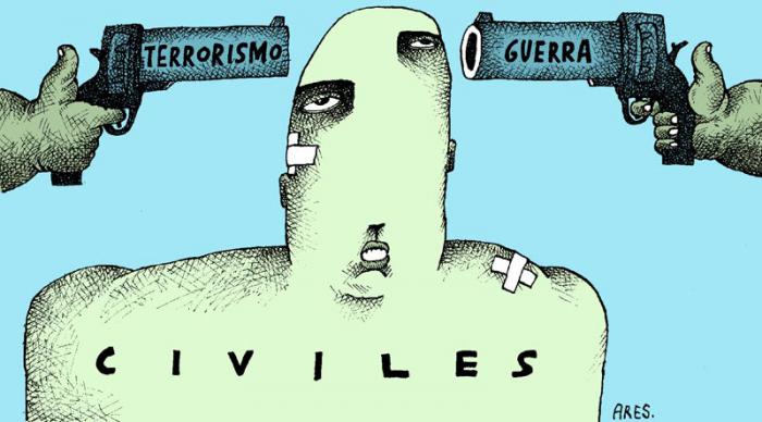 civiles vs terrorismo