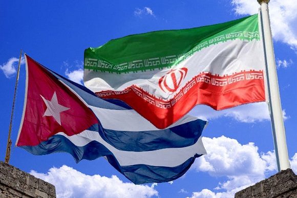 Cuba Iran banderas 580x387