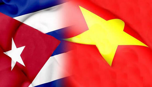 Cuba Vietnam Banderas