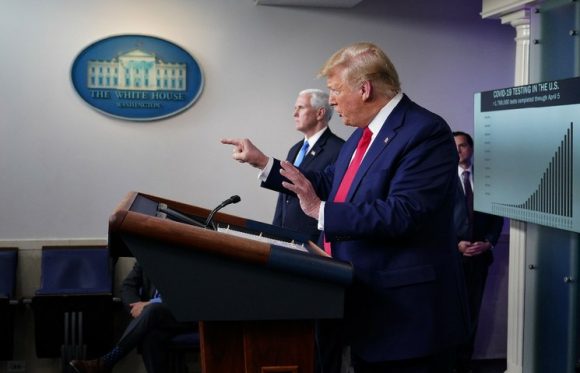 Donald Trump presidente de Estados Unidos. Foto Afp 580x373