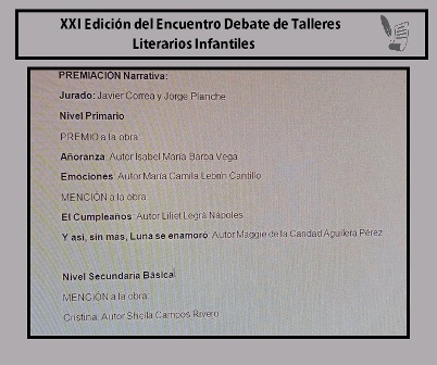 Premiados taller