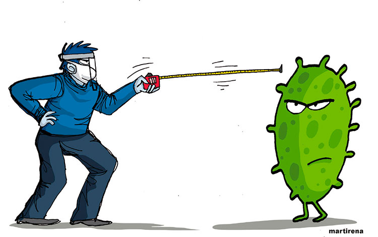 carticatura cocvid 19 Guantánamo JR