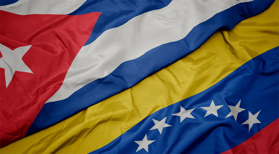 cuba venez banderas