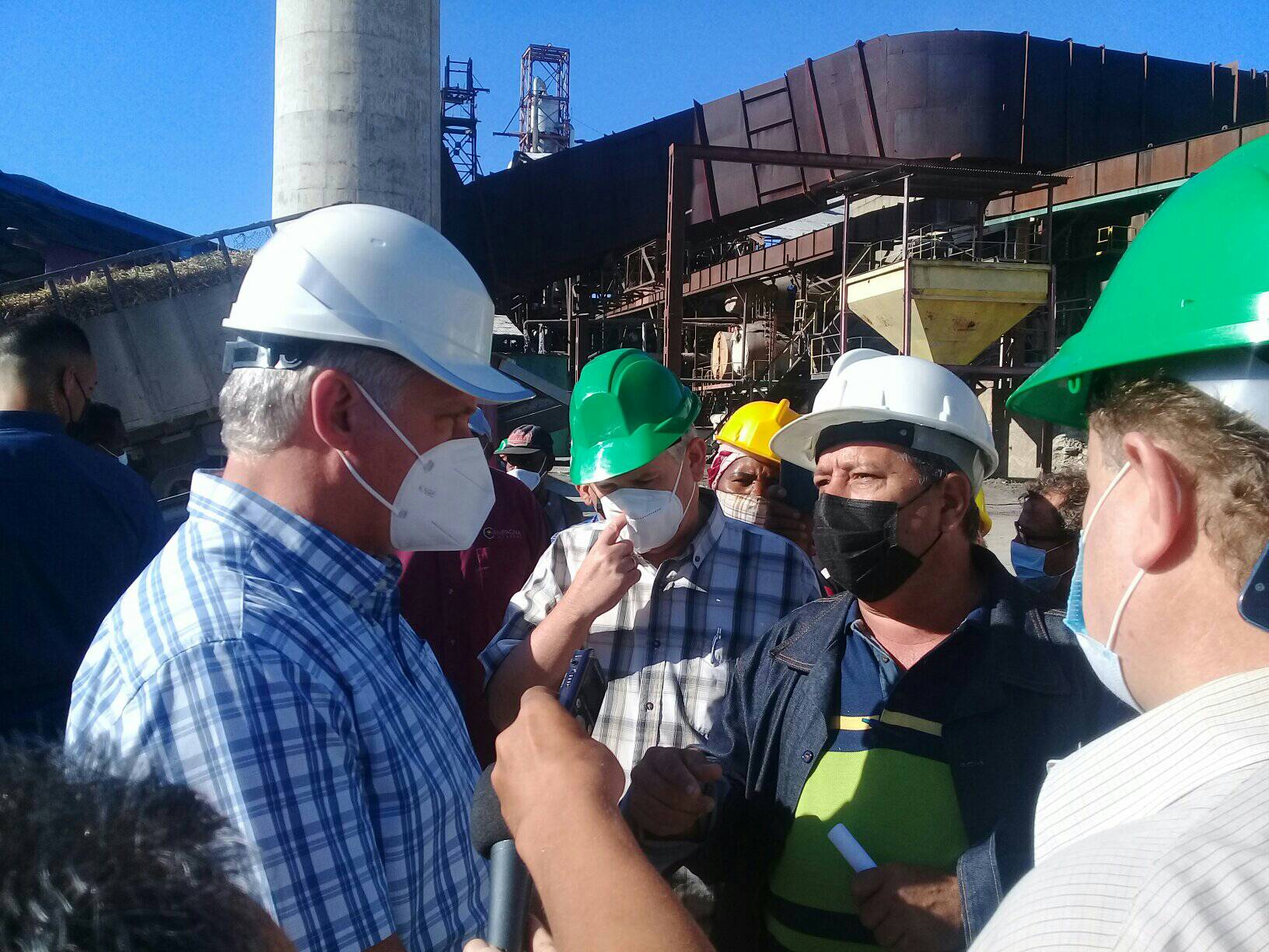 Diaz Canel en el Argeo Martínez