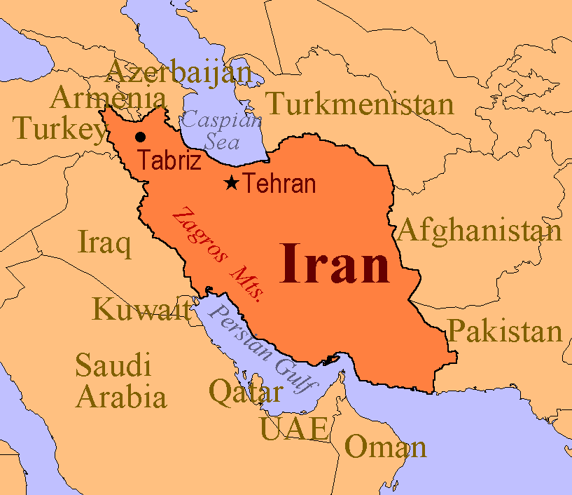 MAPA DE IRAN