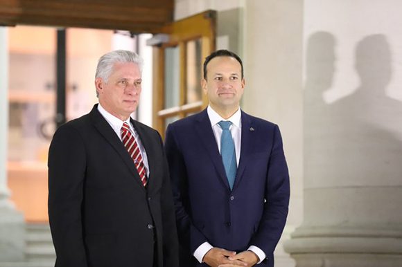 diaz canel y el primer ministro de irlanda 02 580x386