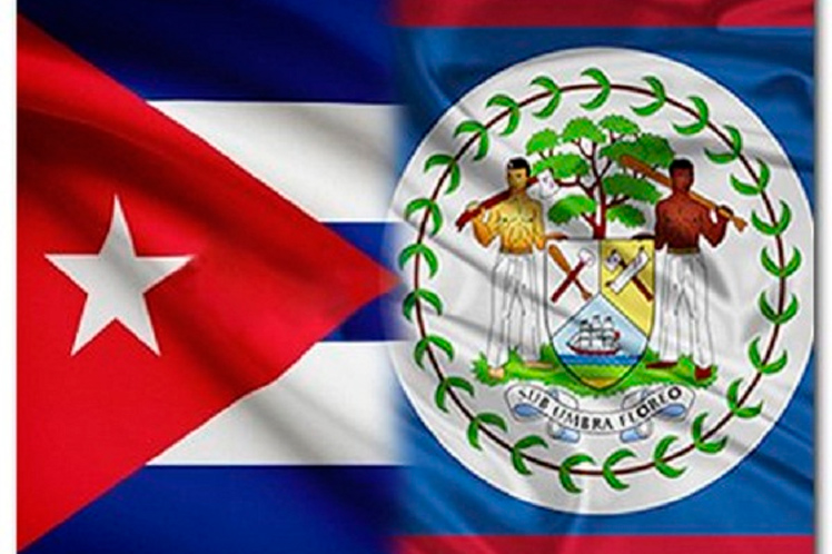 banderas de Cuba y Belice