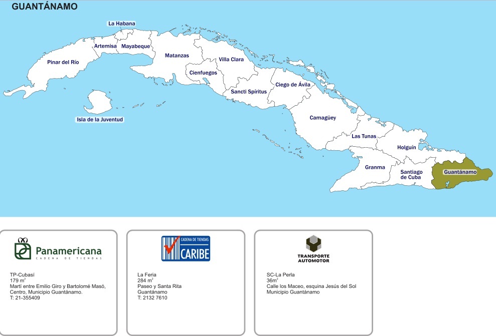 mapa Gtmo tiendas