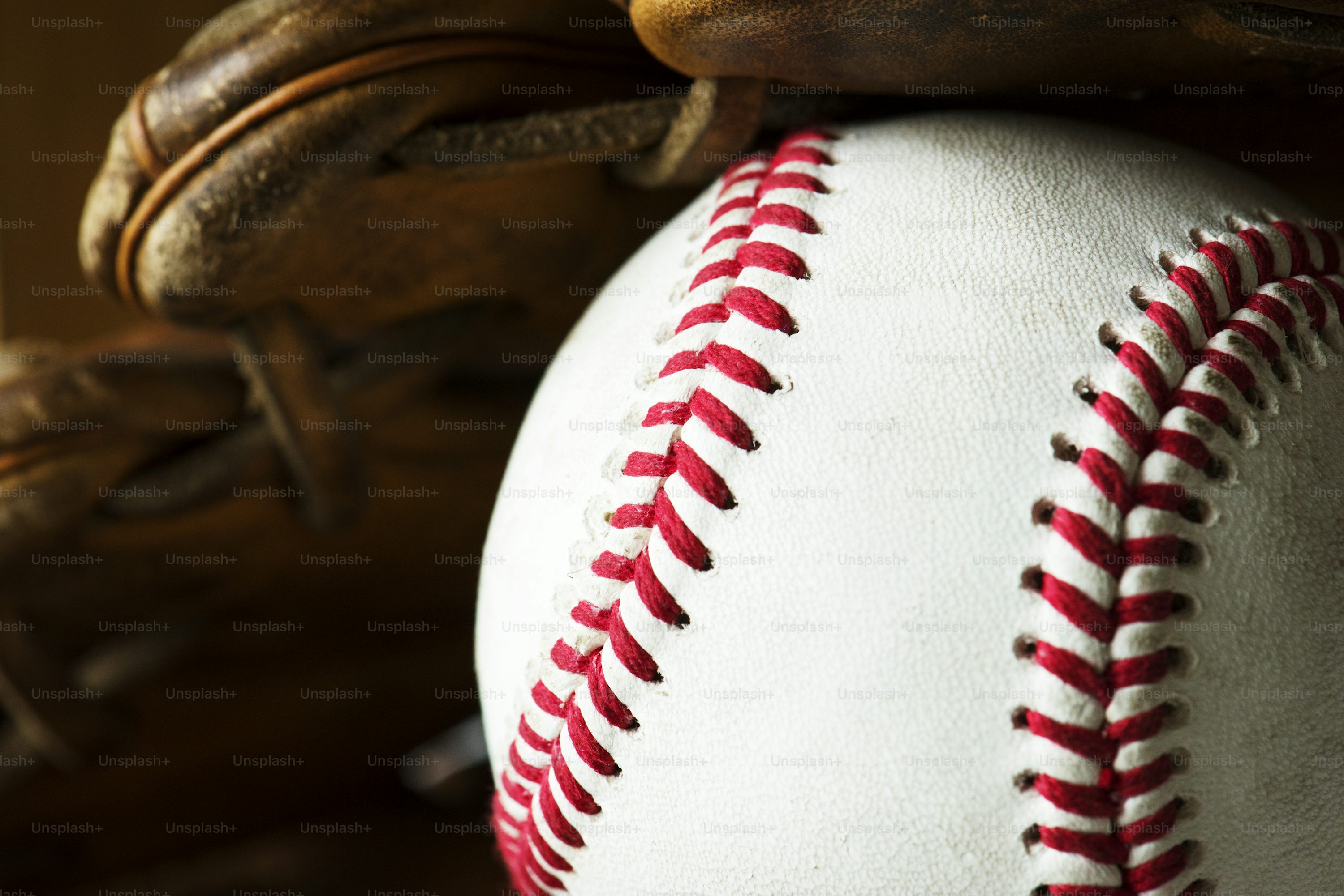 softbol guante pelota