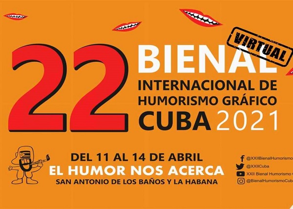 cartel de la xxii bienal humor grafico cubaperiodistas