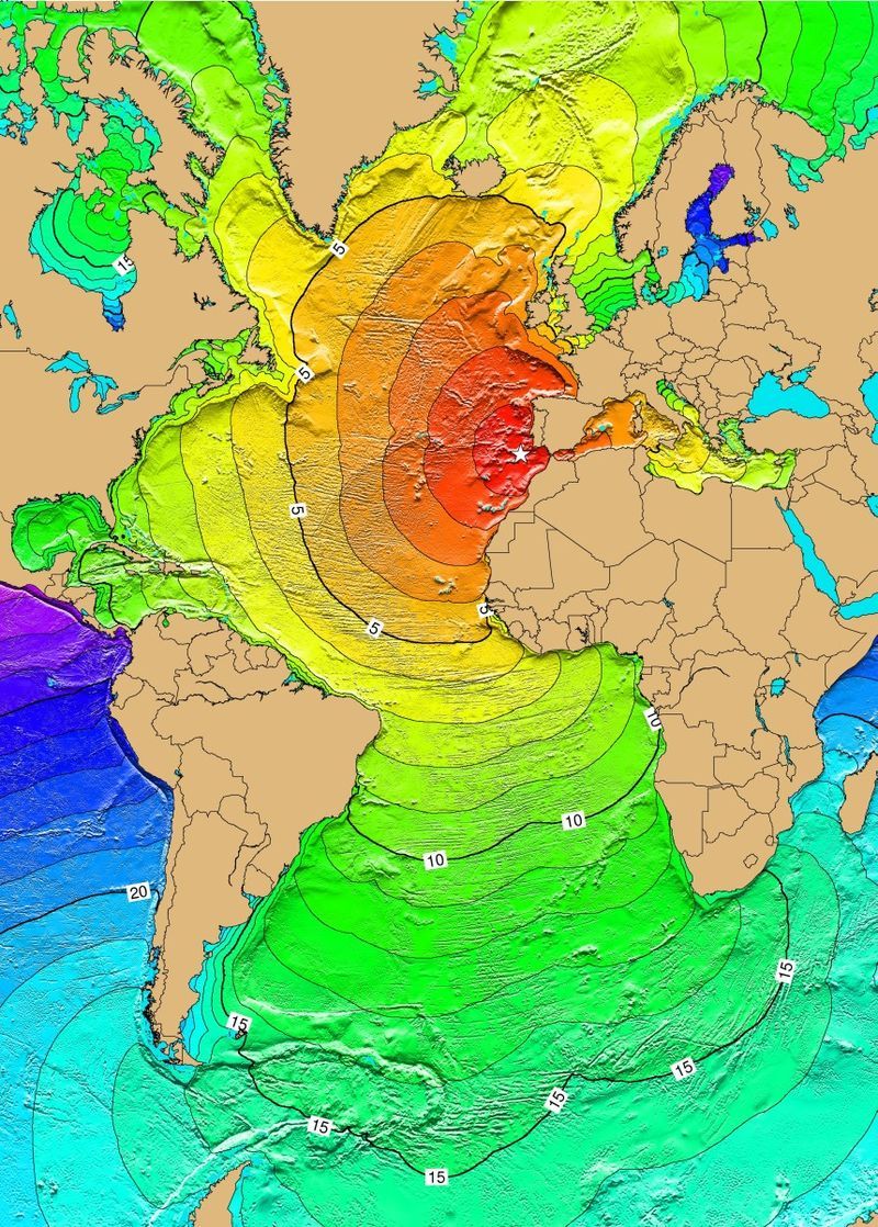 800px Lisbon 1755 tsunami travel times