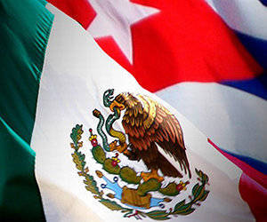 CUBA-MEXICO-BANDERAS