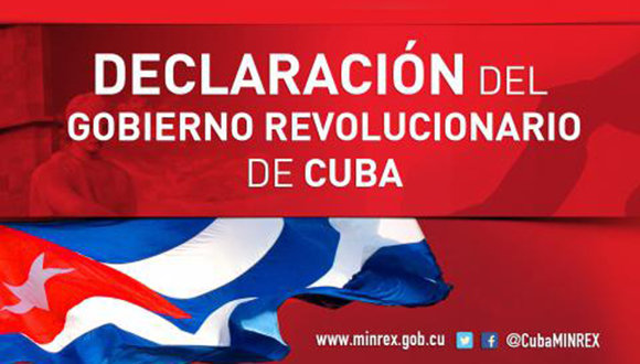Declaracion de Gobierno Nuevo