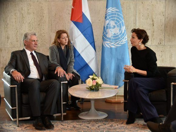 Diaz Canel en UNESCO 3 580x435