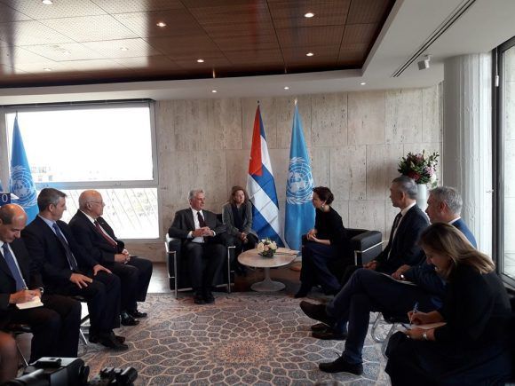 Diaz Canel en la UNESCO 580x435