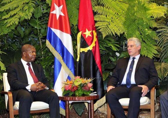 Diaz Canel y Presidente de Angola 2 580x406