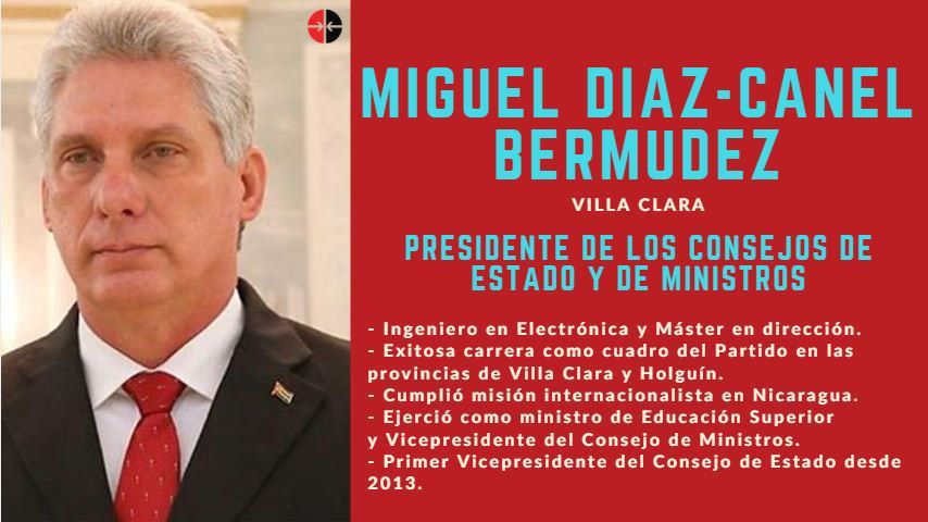 Miguel Diaz canel biografia infografia