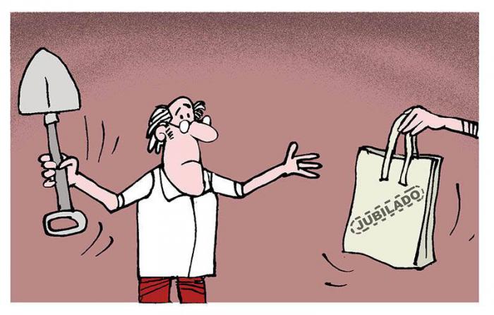 caricatura jubilacion
