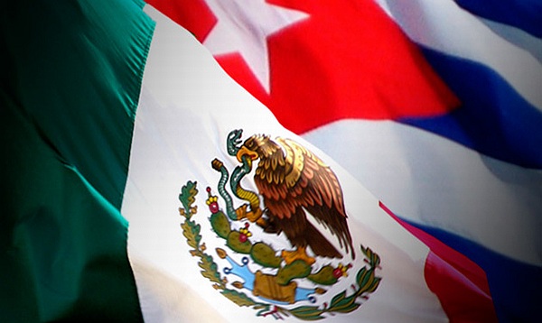 cuba mexico banderas