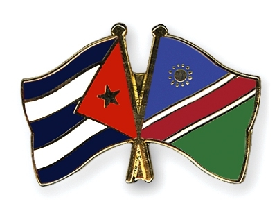 cuba namibia banderas