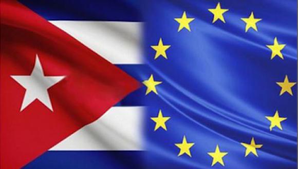 cuba union europea banderas