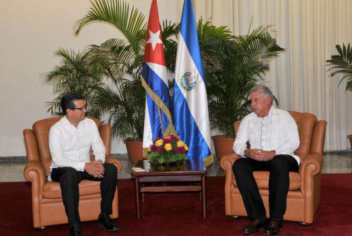 diaz canel canciller el salvador