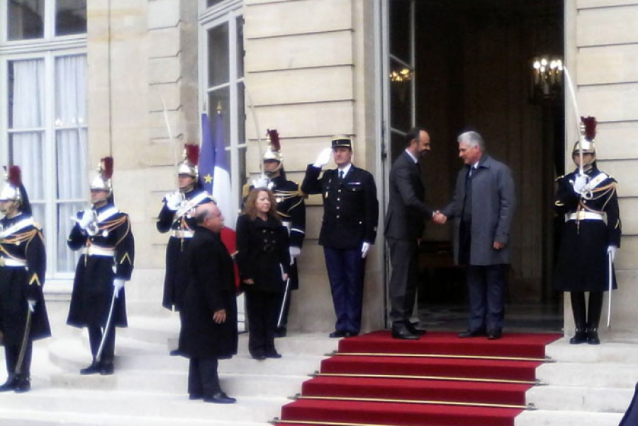 diaz canel en francia