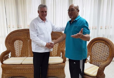 diaz canel presidente surinam