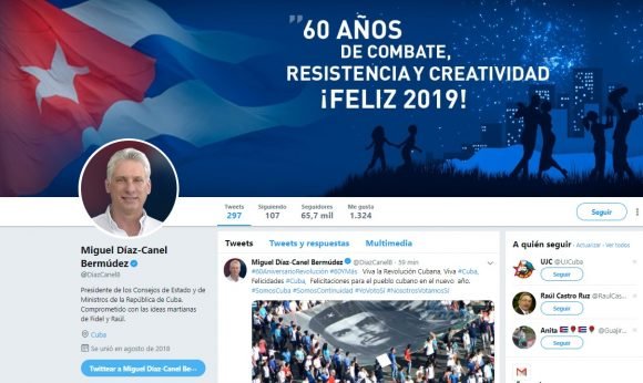 diaz canel twitter 2019 desafios