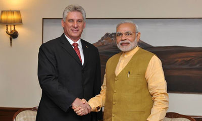 diaz canel ministro india