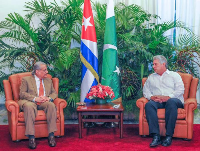 diaz canel presidente senado pakistan