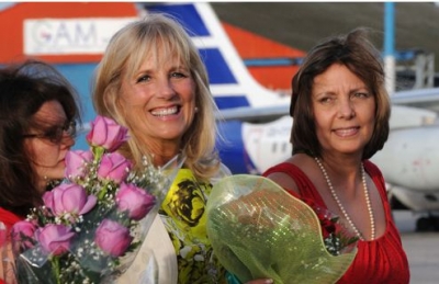 jill biden llega cuba