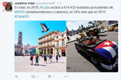 josefina vidal aumentan visitas eeuu