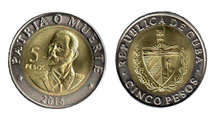 moneda cinco pesos
