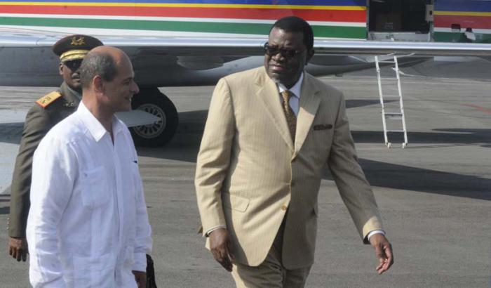presidente namibia llegada
