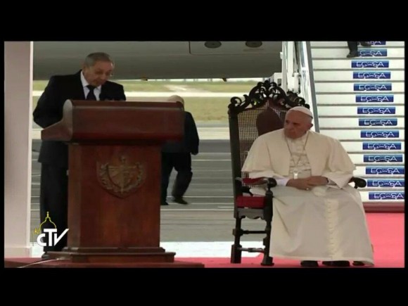 raul recibimiento papa